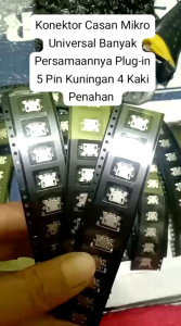 Konektor Cas Advan infinix Hotwav Xiaomi Lenovo Redmi Mikro Universal 5 Pin Kaki 4 Panjang ori baru