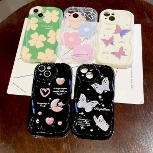 CASING FOR REALME NOTE 50 C63 C67 C51 C53 C55 C35 C33 C31 C30 C25 C25S C25Y C21Y C21 C20 C15 C12 C11 2021 2020 C2 C1 9i 5 5i 2PRO U1 / SOFT CASE CURLY WAVY MOTIF BUTTERFLY/ BLACK HEART/ FLOWER CUTE SILIKON HP GELOMBANG WAVE