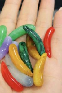 Mặt giọt nước trái cà đá cẩm thạch may mắn dây chuyền thời trang