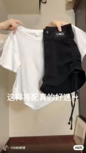 Quần Sọt Kaki Coton Co Dãn Thời Trang DÂY RÚT HAI BÊN HÔNG TÔN DÁNG CHÂN DÀI Quần short Jean Nữ Lưng Siêu Cao có dây rút 2 bên Dáng Chữ A xinh xắn dễ thương