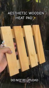 OFMFG SOLID PALOCHINA WOODEN HEAT PAD | PLANT STAND | MULTI PURPOSE | HOT PAN MAT | KITCHEN TABLE HEAT RESISTANT PAD | POT STAND