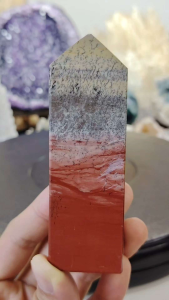 Natural Precious Landscape Picture Jasper Crystal Point Ornament LPJ09 #CrystalPoint
