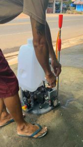 Wings วิงส์ เครื่องพ่นยาสะพายหลัง767 หม้อลมคู่ 2 หม้อลม เครื่อง 2 จังหวะ รับประกันสินค้า