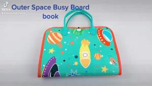 Outer Space theme felt material busy board toy quiet book