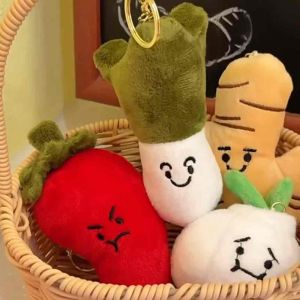 Cute Creative Vege Key Chain Bag Accessories Potato Ginger Onion