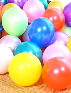 Per Pak isi 100 Balon Latex Karet Metalik Metallic Pearl Mengkilap 12inch 12"
