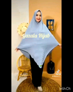 Khimar JUMBO Pinguin NONPAD Bahan Crinkle Air Flow