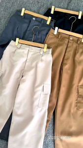Celana panjang wanita kulot cargo terbaru cargo pants jumbo