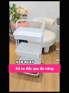 Kệ Xe Đẩy Bỉm SữaSpa 3/4 Tầng Có Bánh Xe Tiện Ích Cho Mọi Nhà