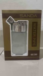 PIPE HOLDER SANDA SD7305 PIPA FILTER SARINGAN AIR PERMANEN BAHAN KACA & METAL UNTUK TEMBAKAU DAN 8MM DENGAN SELANG HISAP