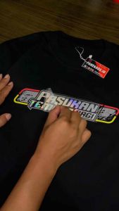KAOS TEMBUS PAGI VOL 2. SABLON HOLOGRAM RAINBOW (Tebal Bahan COmbed 24s)
