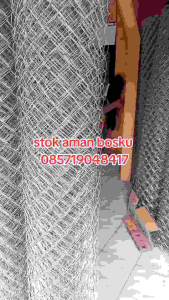 KAWAT HARMONIKA GALVANIS 1 ROLL PANJANG 25 METER TINGGI 150 CM LUBANG 6X6 CM