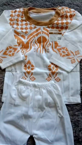 S457 SETELAN BAJU KOKO ANAK SNI USIA 0-12 BULAN SETELAN BAJU MUSLIM BAYI LENGAN PANJANG disayangbayi