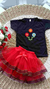 set tutu miror bunga cantik 6-18bln