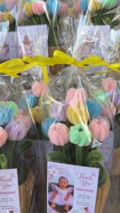 fuzzy wire mini flower pot souvenirs give away binuan birthday wedding any occasion free card and lay out