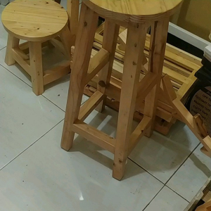 Kursi Bar Stool Kursi Tinggi Kayu Jati Belanda