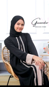 Gamis Abaya anak perempuan muslimah cantik kekenian usia 6 7 8 9 10 11 12 13 14 15 16 tahun