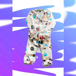 Piyama Anak Cowo Lengan Panjang Motif Angkasa