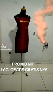 Apron Masak GRATIS BORDIR NAMA celemek untuk pria wanita chef pelayan cafe osku 29