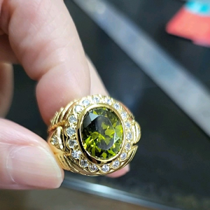 ชายเขียวส่อง 9x11 มิลล้อมเพชรชุบทอง - บริการสำหรับน้ำหอย 60 ล้อม