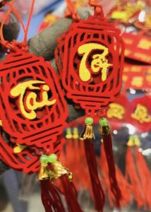 Set 10 khánh treo mai đào trang trí Tết mang may mắn tài lộc