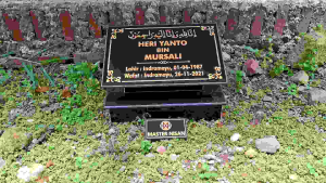 Batu Nisan Tanda Makam Kuburan Berkualitas Ukuran 20x30cm