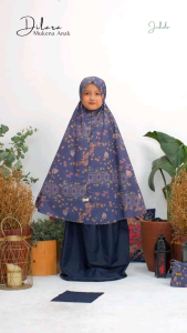 𝐉𝐔𝐇𝐃𝐀 -  Mukena Pocket Mini Anak Dilara Mukena Anak Motif Bunga Parasut Korea Mukena Cantik