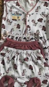 Seri Taro New - 18 PCS / 9 Stel Baju Bayi 0-3 Bulan Paket Lahiran Setelan Baju Bayi Celana Baby - DM Baby