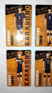 Anime | Haikyuu - Karasuno High ATM Size Ref Magnets | Decor | Collectibles