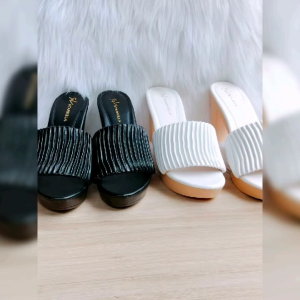 Dép Guốc Bản Ngang  Cao gót 9p