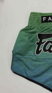 Fairtex BS1953 Muay Thai Shorts Green Quantum MEDIUM