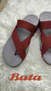 รองเท้าแตะสายไขว้ Bata บาจา สายสลิง รองเท้าแตะลำลองแฟชั่นผู้ชาย รุ่น Energy+ สีแดง รหัส 5795218 นุ่มสบาย