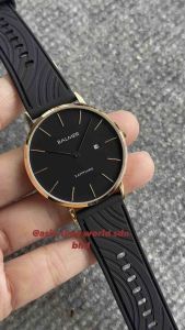 [Original] 8183G RG-4 Balmer Sapphire Mens Watch with Black Dial and 50m Water Resistant Black Rubber Strap | Official Warranty