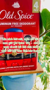 [Auth Mỹ] Lăn nách khử mùi ngăn mồ hôi cho nam giới - Old Spice Swagger Deodorant Aluminum Free 85g (xanh)