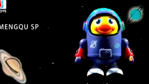 Mainan Anak Bebek dancing light And Music Joget Bebek astronot