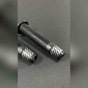 HANDFAT / GANDGRIP BULU LEMBUT + JALU STANG CARBON - BISA UNTUK SEMUA JENIS MOTOR / UNIVERSAL MOTOR