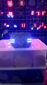 stoplam running scoopy keyless motif love dengan 10 mode kedipan otomatis dan manual.