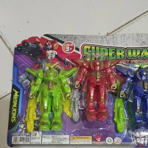 COD PROMO OCT 8240 ISI 5PCS MAINAN ANAK SUPERHERO + SENJATA / ROBOT SUPER WAR GOD / MAINAN ROBOT FIGHTER SET