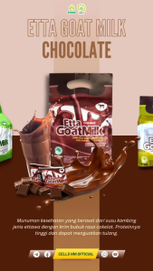 ETTA GOAT MILK Hni HPAI / Susu kambing Etawa 10 Sachets / susu kambing original / susu kambing coklat / aren