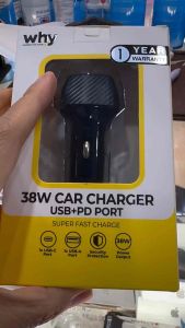 หัวชาร์จในรถ 38w 2in1 PD Type c / USB A Car Adapter อะแดปเตอร์ Why Ready cc-3022 ที่ชาร์จในรถ หัวชาร์จในรถยนต์ CHARGER ใช้สะดวก Fast ชาร์จเร็ว ที่ชาร์จรถ ชาร์จได้ 2 ช่องทาง