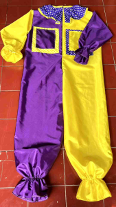 Kostum Baju Badut Jumpsuit Topeng Wig