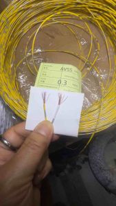 สายไฟรถยนต์ ใส้ทองแดงเต็ม สายไฟลายตุกแก สายไฟAVSS ขนาด0.3 ใช้ได้กับรถยนต์ทุกรุ่น *ยาว 5 เมตร / คละสี