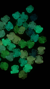 3pcs Manik Gajah Glow in the Dark