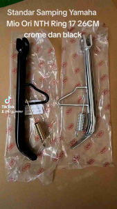 Standar Samping Ring 17 NTH Original Yamaha Mio Crome dan Hitam