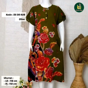 BISA COD||DASTER BATIK KENCANA UNGU LD 120 CM MODEL KEKINIAN BUSUI KUALITAS TERBAIK ANTI LUNTUR