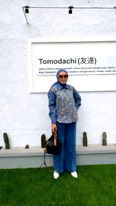 By Irish Label Tomodachi Setelan Blouse Kemeja Dan celana Kulot