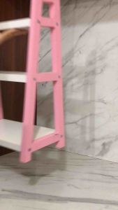 RAK KAYU SERBAGUNA MEDIUM 3 SUSUN PINK / RAK BUMBU DAPUR 3 TINGKAT WARNA PINK AESTHETIC