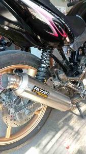 knalpot altan bulat jenong stenlis suara ulem pnp cb/gl/mp/Tiger inlet 50 mm terlaris bisa cod
