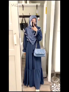 Ramadhina Dress: Gamis Crincle AirFlow & Gamis Lebaran Terbaru