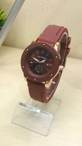 Jam Tangan Wanita Fitur Tanggal Tali Karet